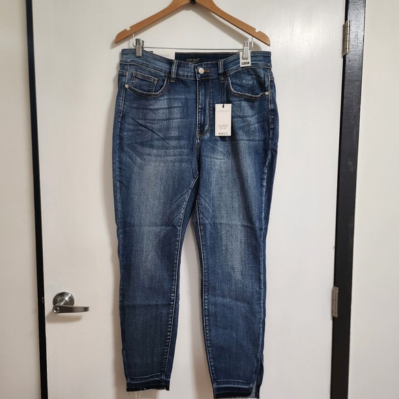 Judy Blue high waist skinny dark denim size 14W - Picture 2 of 12